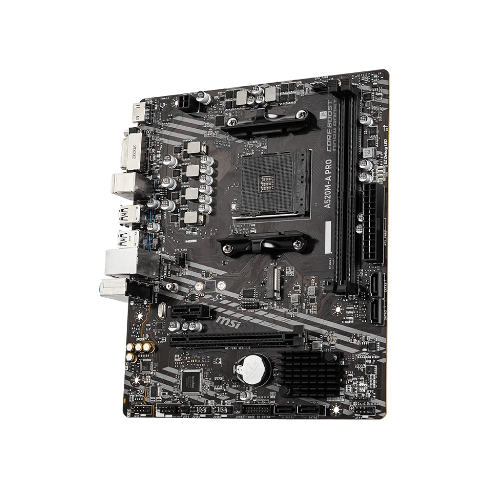 MSI Motherboard A520M-A PRO For AMD view 3